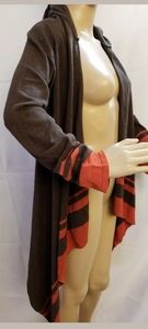 MAX STUDIO BOHO FALL WOMAN HOODED PONCHO SWEATER C